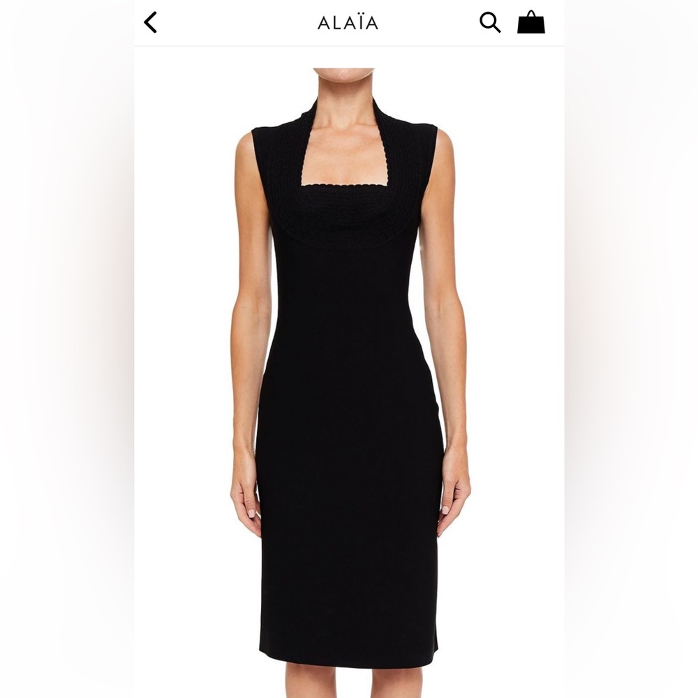 Alaia Black Classic Sculptural Knit | Size 38 (circa US size 4) | Mint Condition